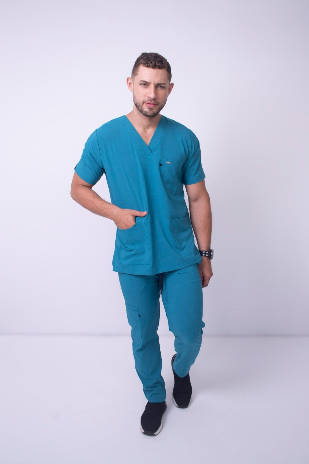 Uniforme Stretch Van Gogh Aguamarina Hombre