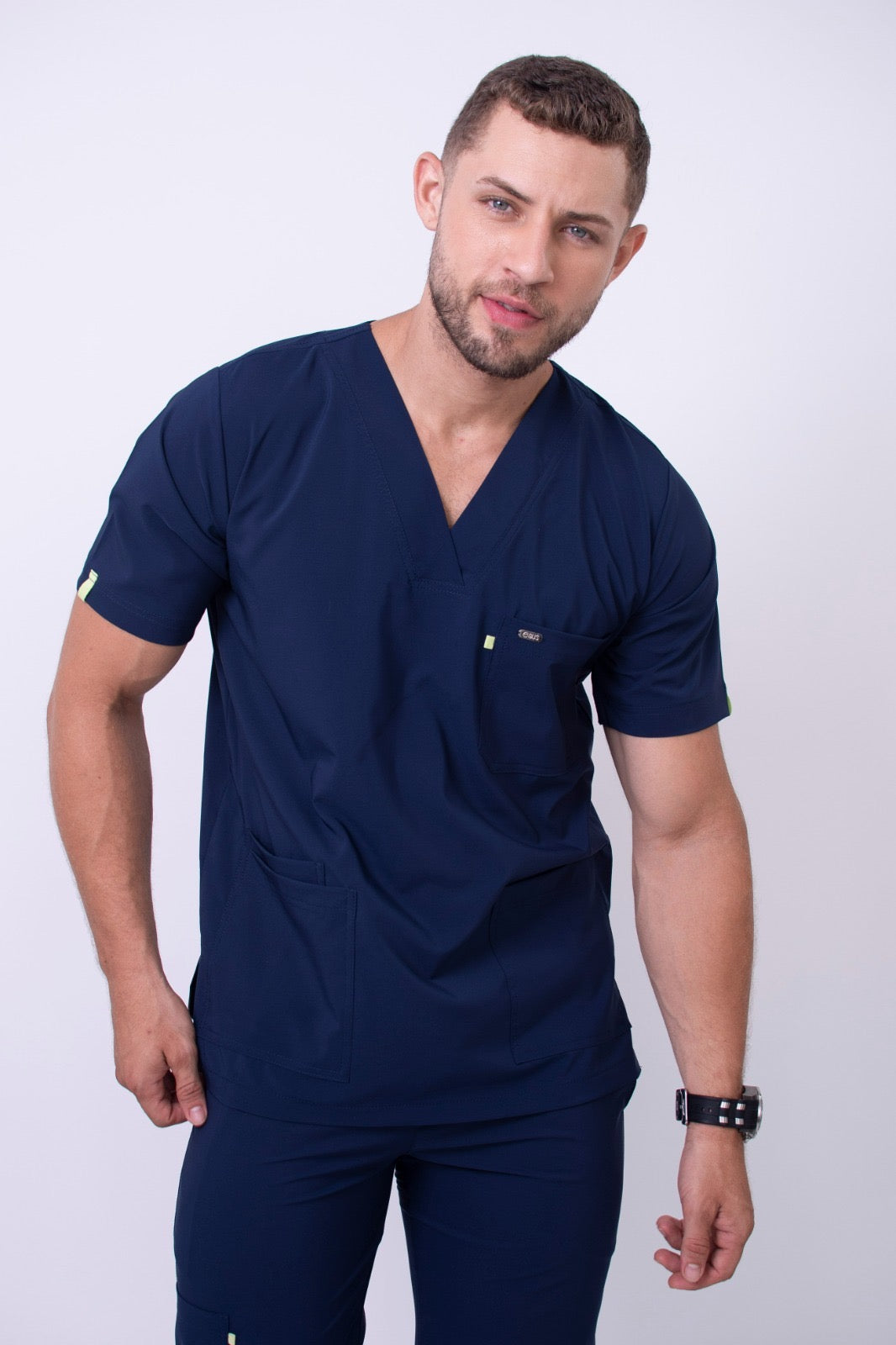 Uniforme Médico COUS Van Gogh Azul Día Hombre