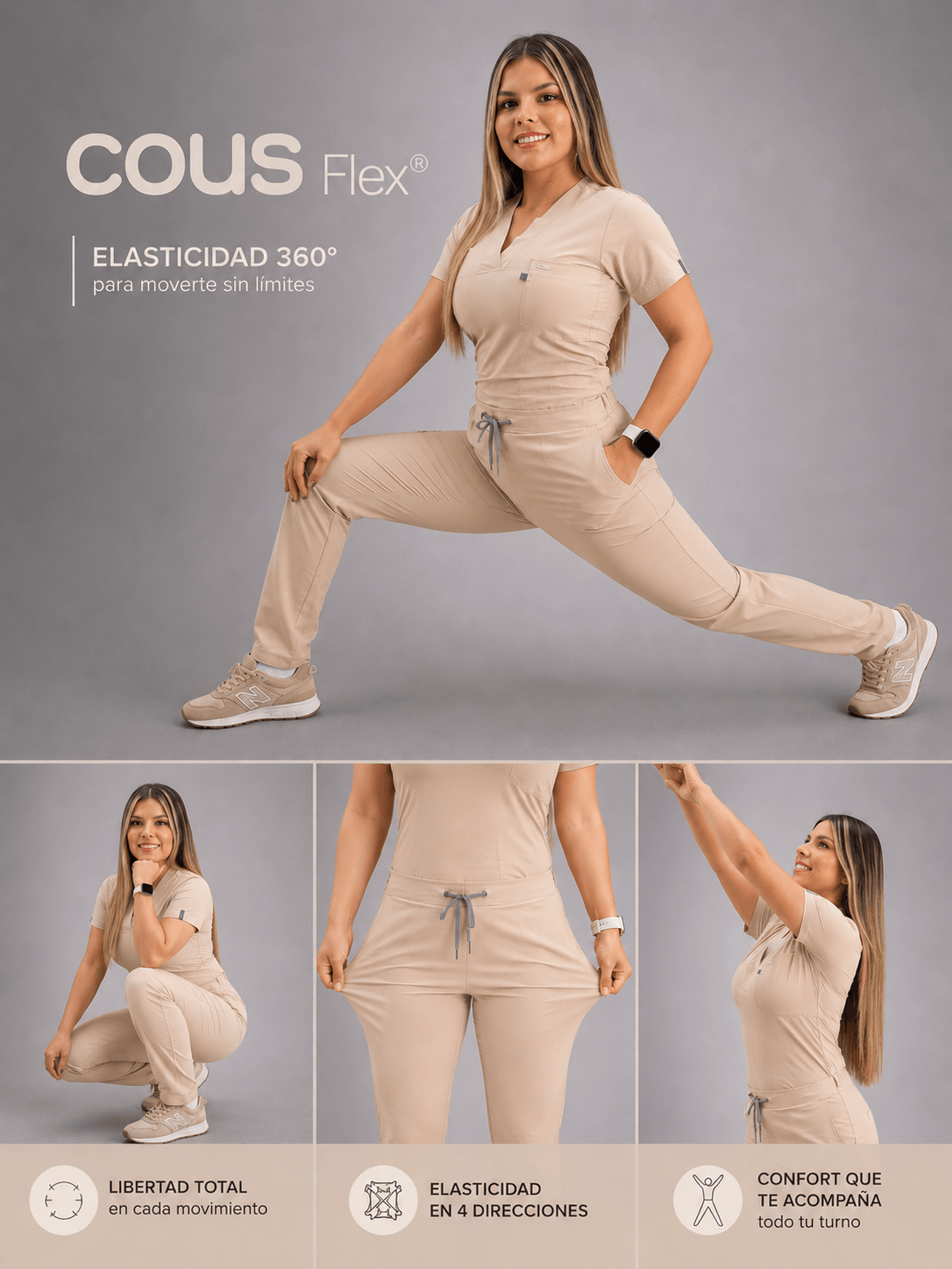 Uniforme Médico COUS Van Gogh Beige Mujer