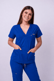 Uniforme Médico COUS Van Gogh Azul Rey Mujer