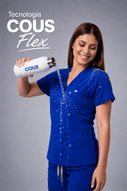 Uniforme Médico COUS Van Gogh Azul Rey Mujer