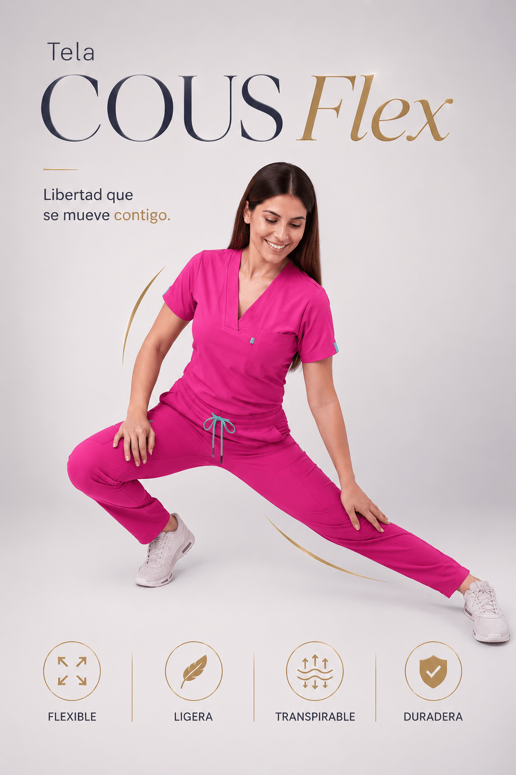 Uniforme Médico COUS Van Gogh Coral Mujer