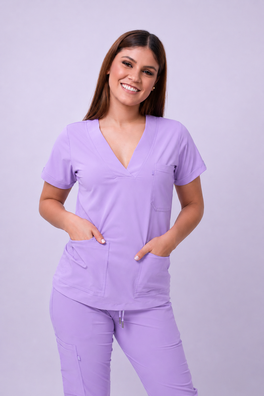 Uniforme Médico COUS Van Gogh Lila Mujer