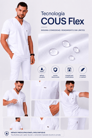 Uniforme Médico COUS Van Gogh Blanco Hombre