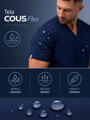 Uniforme Médico COUS Van Gogh Azul Día Hombre