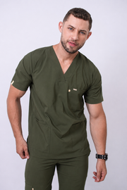 Uniforme Médico COUS Van Gogh Verde Oliva Hombre