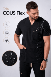 Uniforme Médico COUS Van Gogh Negro Hombre