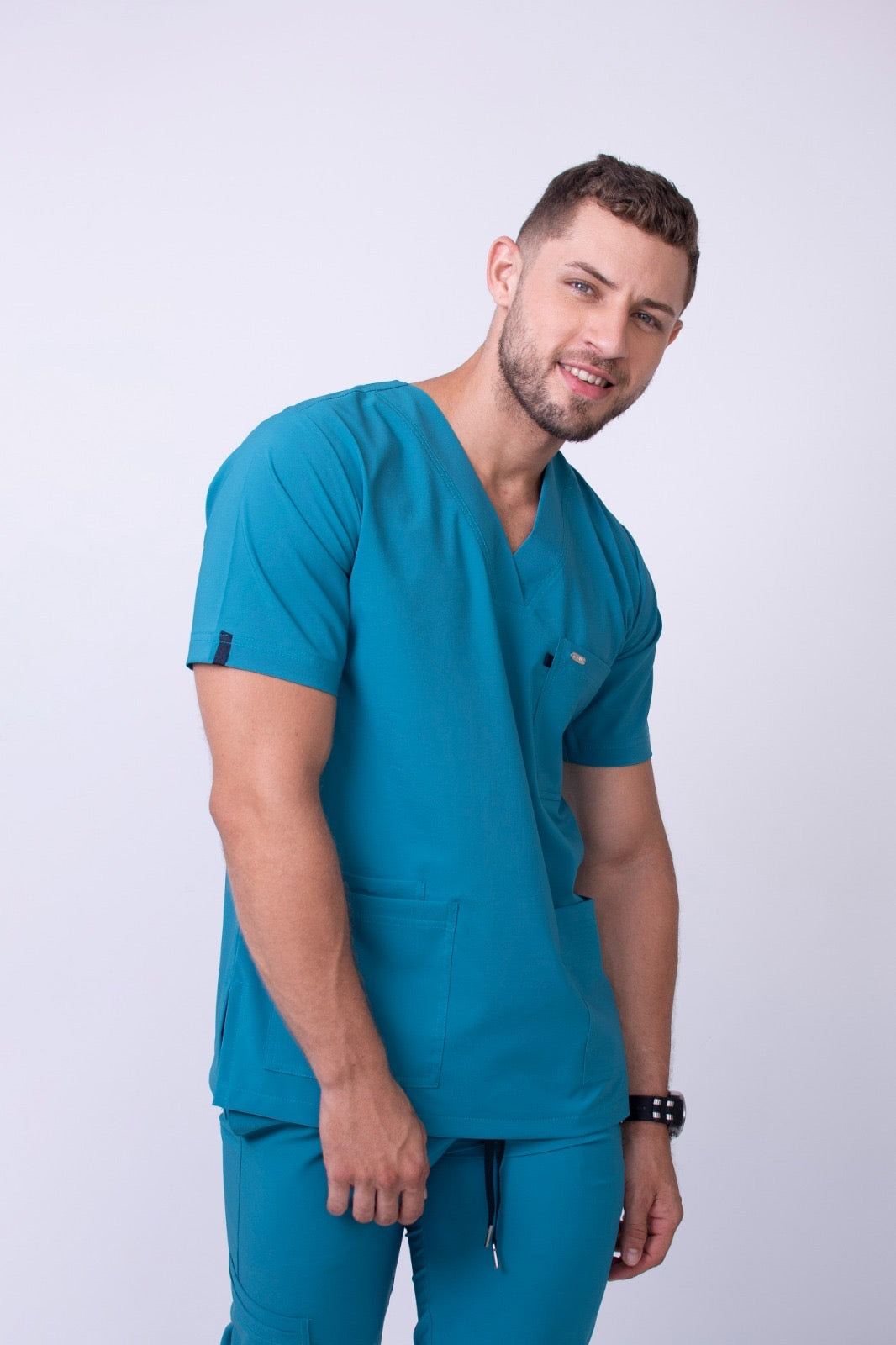 Uniforme Stretch Van Gogh Aguamarina Hombre