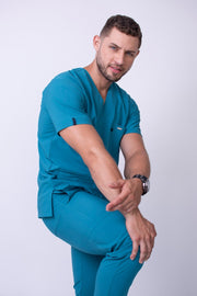 Uniforme Stretch Van Gogh Aguamarina Hombre